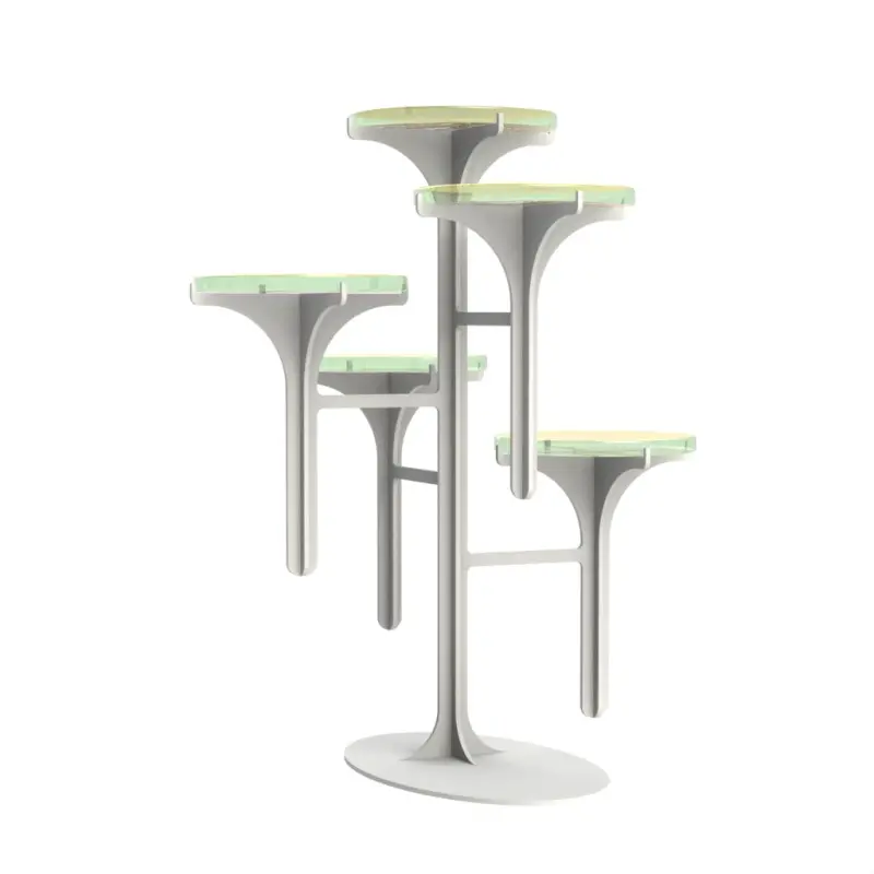 My Glass Studio Petit Fours Stand, Gold - Set of 2 - Dia: 13 cm, H: 40 cm My Glass Studio Petit Fours Stand, Gold - Set of 2 - Dia: 13 cm, H: 40 cm