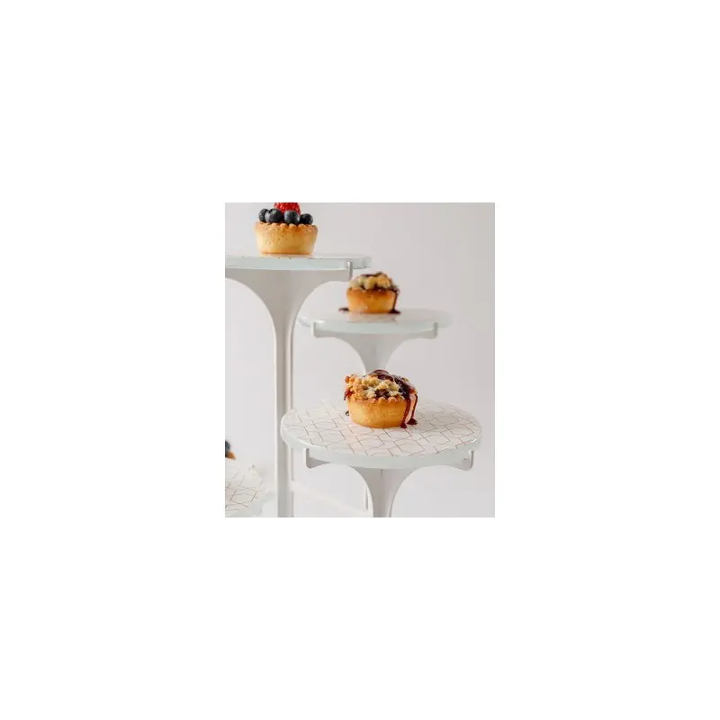 My Glass Studio Petit Fours Stand, Gold - Set of 2 - Dia: 13 cm, H: 40 cm My Glass Studio Petit Fours Stand, Gold - Set of 2 - Dia: 13 cm, H: 40 cm
