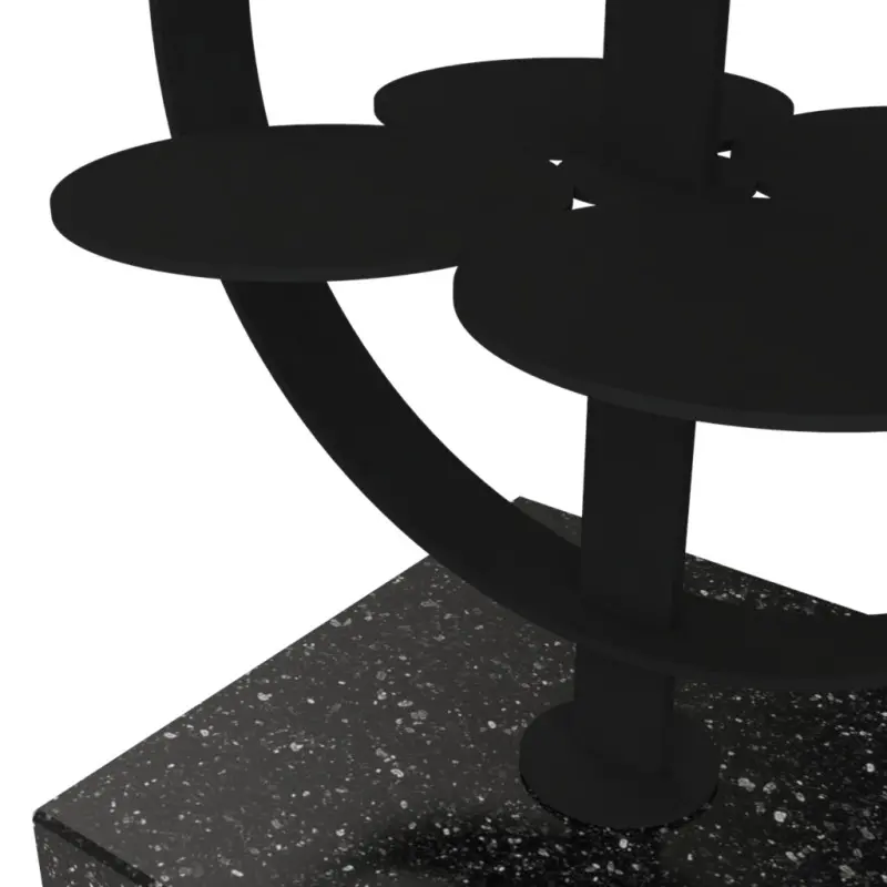 My Glass Studio Petit Fours Stand, Black - Set of 3 - 9.8 x 12.8 x 28 cm My Glass Studio Petit Fours Stand, Black - Set of 3 - 9.8 x 12.8 x 28 cm