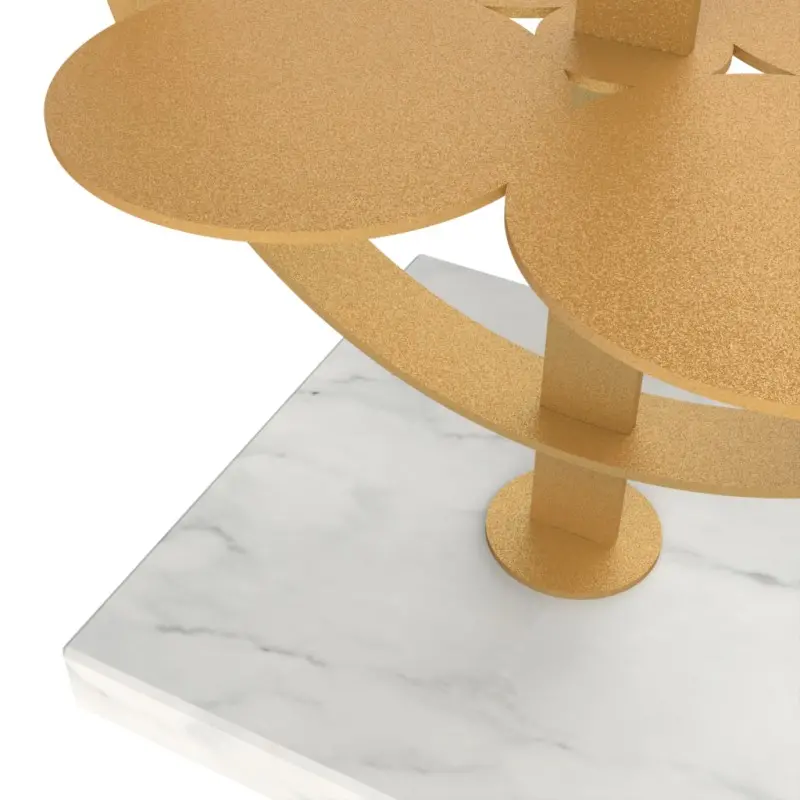 My Glass Studio Petit Fours Stand, Gold - Set of 3 - 9.8 x 12.8 x 28 cm My Glass Studio Petit Fours Stand, Gold - Set of 3 - 9.8 x 12.8 x 28 cm