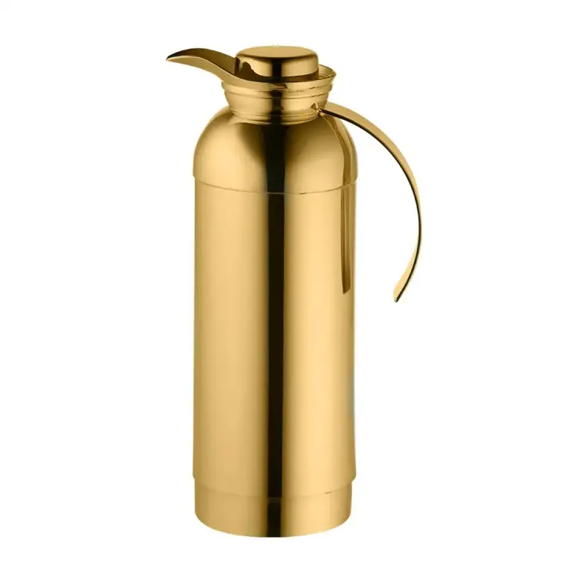 Designer Golden Plated Stainless Steel Catania Thermos 1L Designer Golden Plated Stainless Steel Catania Thermos 1L