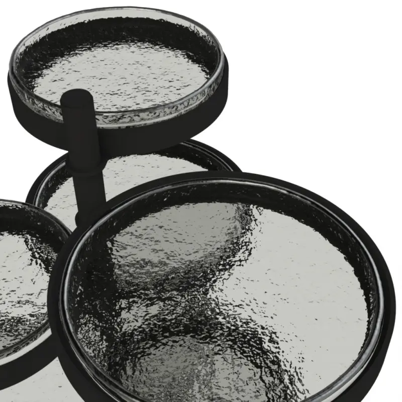 My Glass Studio Floor Tea Stand, Grey - Dia: 43 cm, H: 120 cm My Glass Studio Floor Tea Stand, Grey - Dia: 43 cm, H: 120 cm