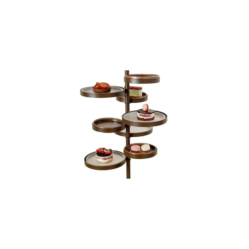 My Glass Studio Floor Tea Stand, Brown - Dia: 43 cm, H: 120 cm My Glass Studio Floor Tea Stand, Brown - Dia: 43 cm, H: 120 cm