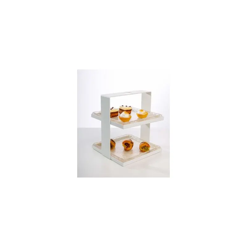 My Glass Studio 2 Tier Cake Stand, Cream - 19.0 x 19.0 x 21.0 cm My Glass Studio 2 Tier Cake Stand, Cream - 19.0 x 19.0 x 21.0 cm