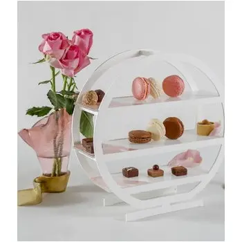 My Glass Studio Tea Stand, White - Set of 2 - 31.5 x 10.3 x 31.5 cm