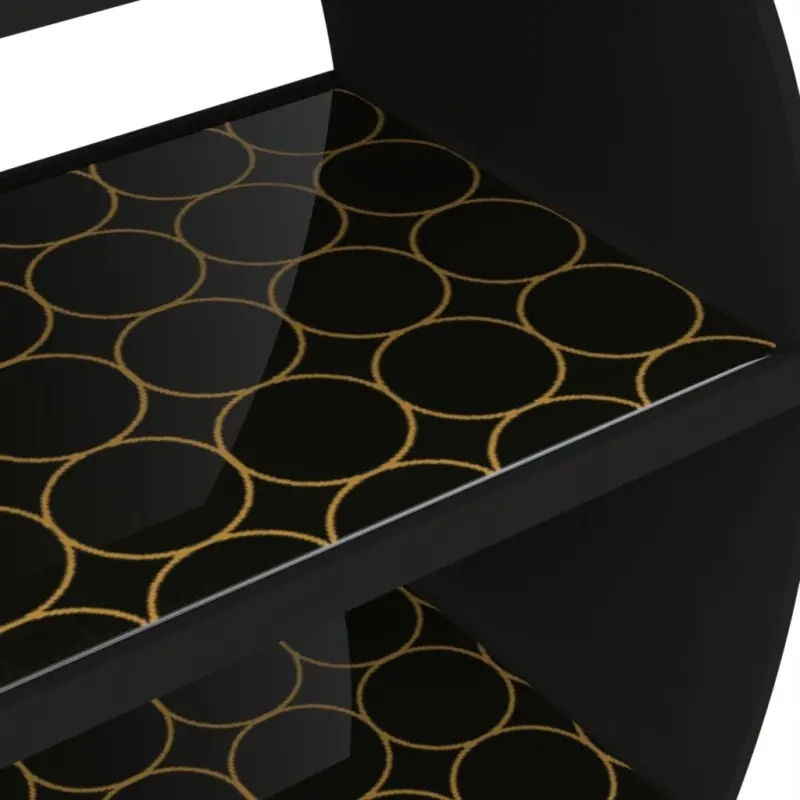 My Glass Studio Tea Stand, Black - Set of 2 - 30.0 x 10.0 x 30.0 cm My Glass Studio Tea Stand, Black - Set of 2 - 30.0 x 10.0 x 30.0 cm