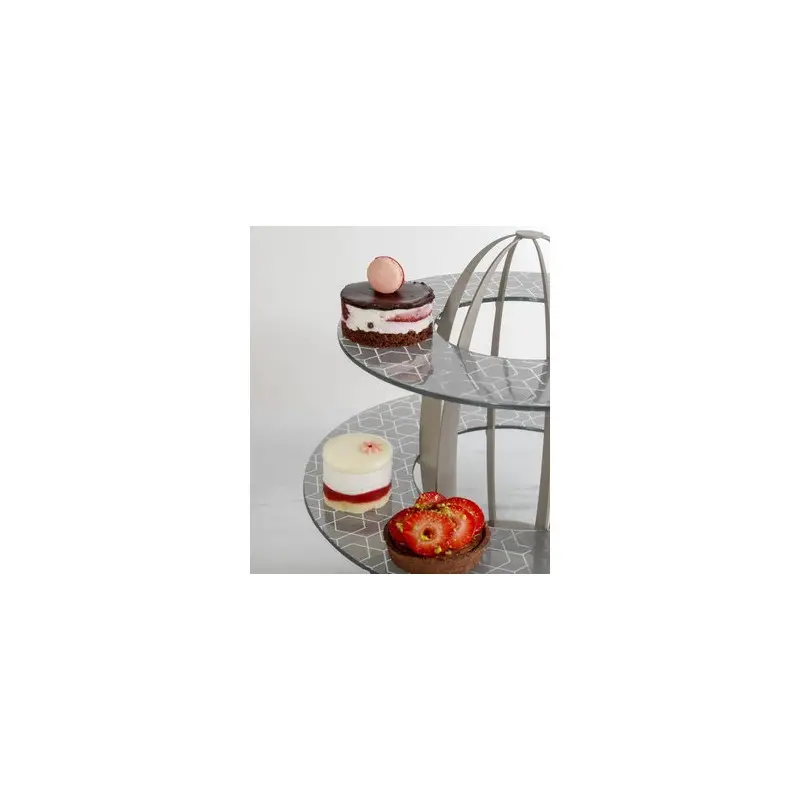 My Glass Studio 2 Tier Cake Stand, White - Set of 2 - Dia: 42 cm, H: 35 cm My Glass Studio 2 Tier Cake Stand, White - Set of 2 - Dia: 42 cm, H: 35 cm