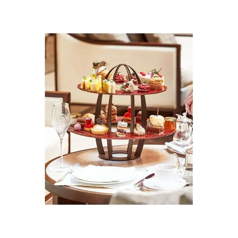 My Glass Studio 2 Tier Cake Stand, White - Set of 2 - Dia: 42 cm, H: 35 cm My Glass Studio 2 Tier Cake Stand, White - Set of 2 - Dia: 42 cm, H: 35 cm