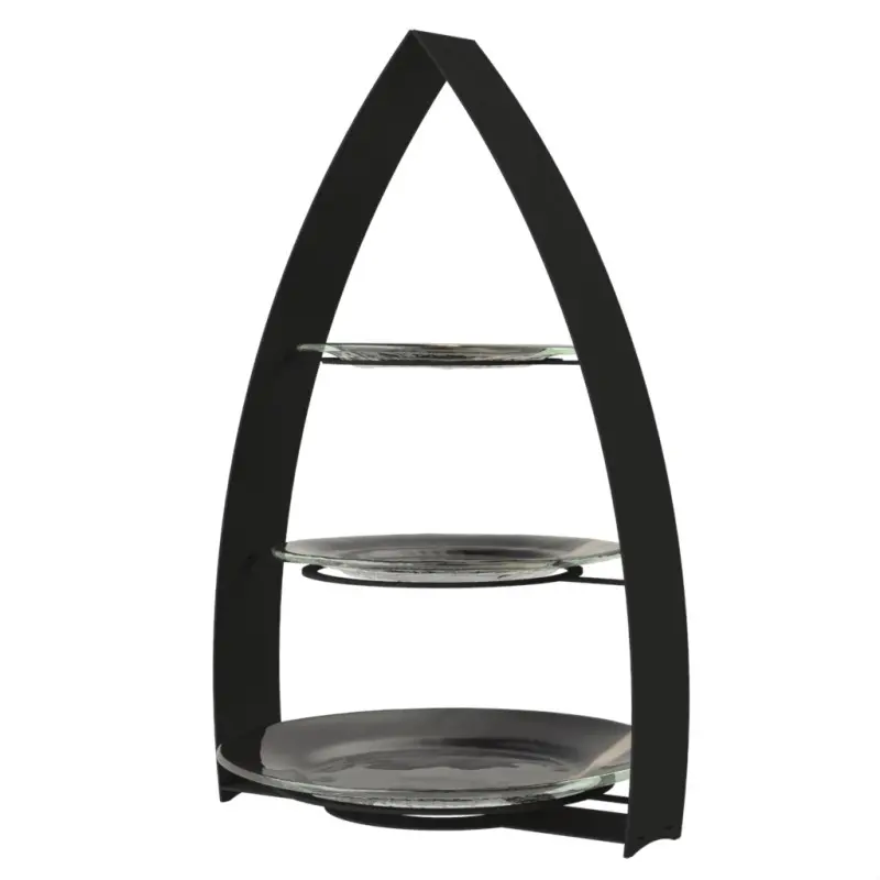 My Glass Studio Tea Stand, Black - Set of 2 - 35.0 x 24.0 x 56 cm My Glass Studio Tea Stand, Black - Set of 2 - 35.0 x 24.0 x 56 cm