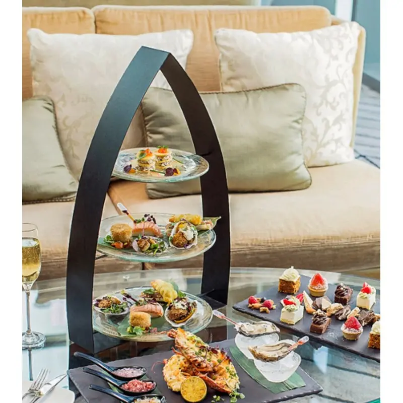 My Glass Studio Tea Stand, Black - Set of 2 - 35.0 x 24.0 x 56 cm My Glass Studio Tea Stand, Black - Set of 2 - 35.0 x 24.0 x 56 cm