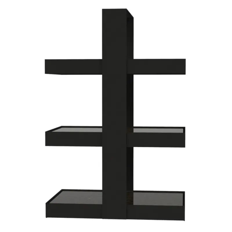 My Glass Studio Tea Stand, Black - Set of 2 - 29.0 x 18.4 x 43.2 cm