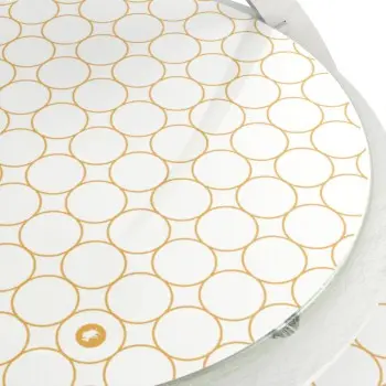 My Glass Studio Tea Stand, White - Set of 3 - Dia: 32 cm, H: 41 cm