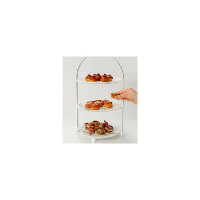 My Glass Studio Tea Stand, White - Set of 2 - 27.0 x 25.6 x 45.9 cm My Glass Studio Tea Stand, White - Set of 2 - 27.0 x 25.6 x 45.9 cm