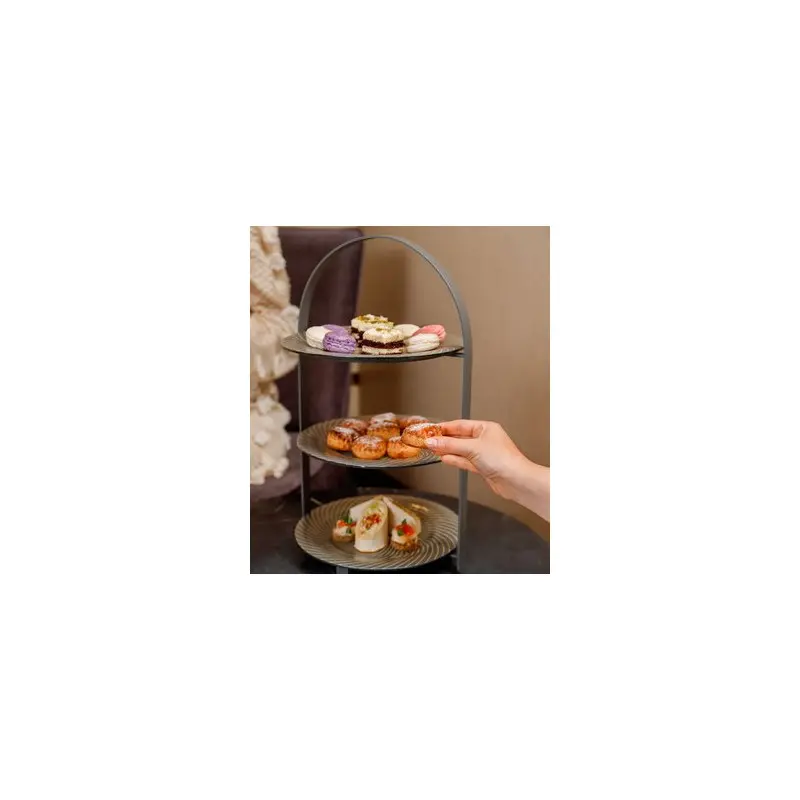 My Glass Studio Tea Stand, Black - Set of 2 - 27.0 x 25.6 x 45.9 cm My Glass Studio Tea Stand, Black - Set of 2 - 27.0 x 25.6 x 45.9 cm