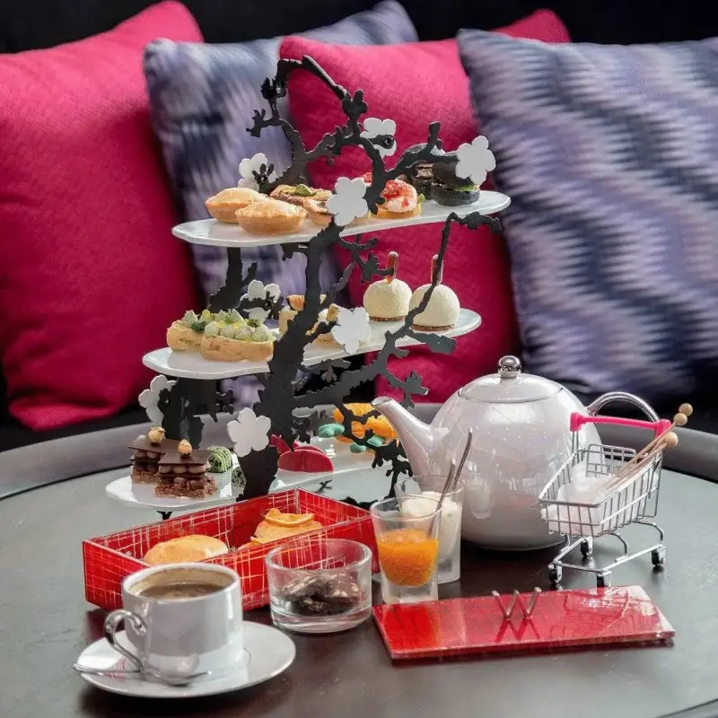 My Glass Studio Tea Stand, Black - Set of 2 - 38.2 x 14.5 x 37 cm My Glass Studio Tea Stand, Black - Set of 2 - 38.2 x 14.5 x 37 cm