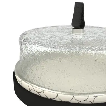 My Glass Studio Tea Stand, Cream - 38.1 x 35.7 x 34 cm