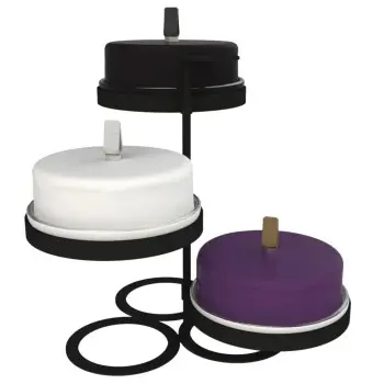 My Glass Studio Tea Stand, Cream - 38.1 x 35.7 x 34 cm