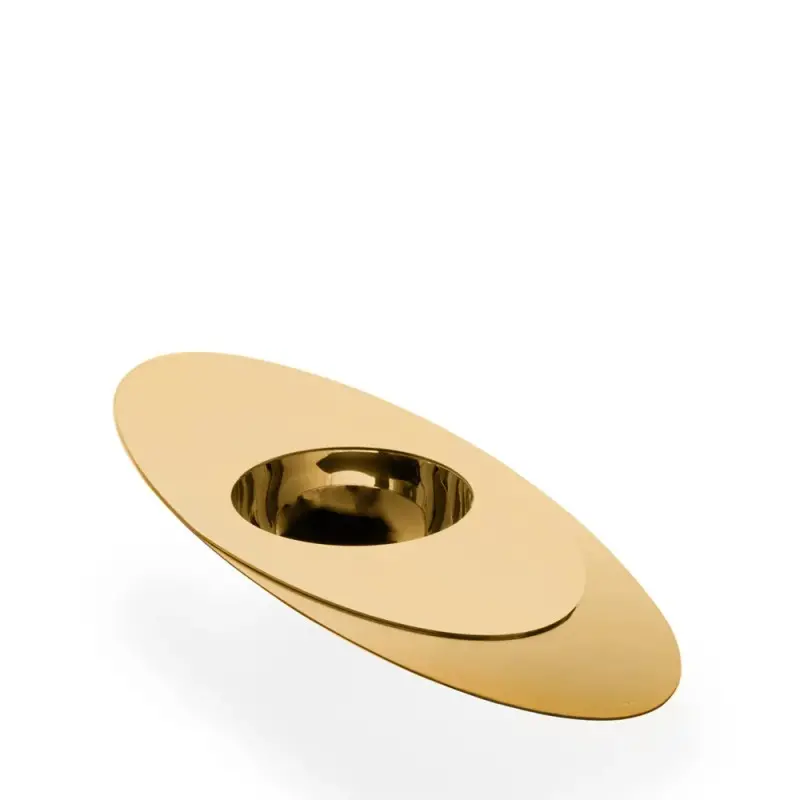 Designer Gold Plated Stainless Steel Pistache Centerpiece Designer Gold Plated Stainless Steel Pistache Centerpiece