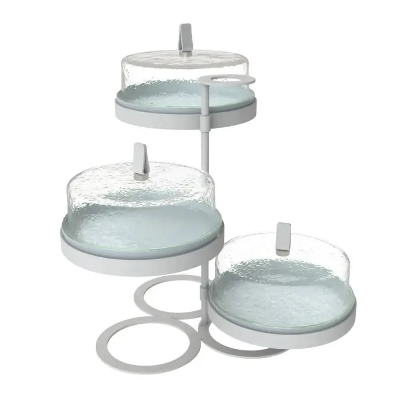 My Glass Studio Tea Stand, Clear - 38.1 x 35.7 x 34 cm My Glass Studio Tea Stand, Clear - 38.1 x 35.7 x 34 cm