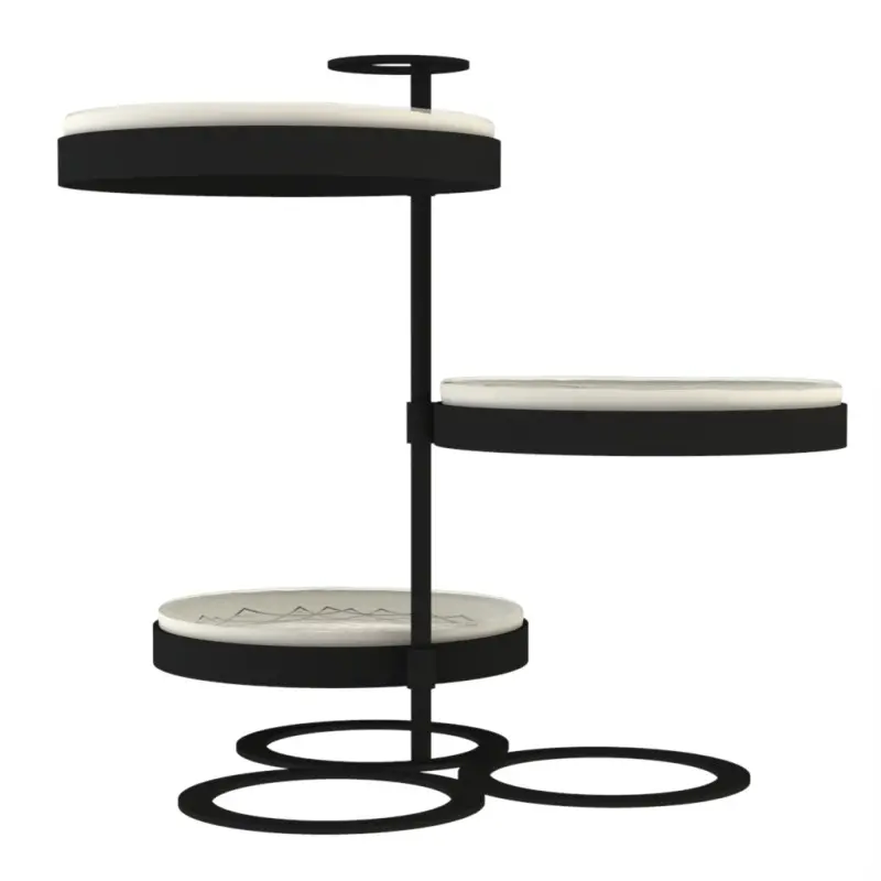 My Glass Studio Tea Stand, Cream - 38.1 x 35.7 x 34 cm My Glass Studio Tea Stand, Cream - 38.1 x 35.7 x 34 cm