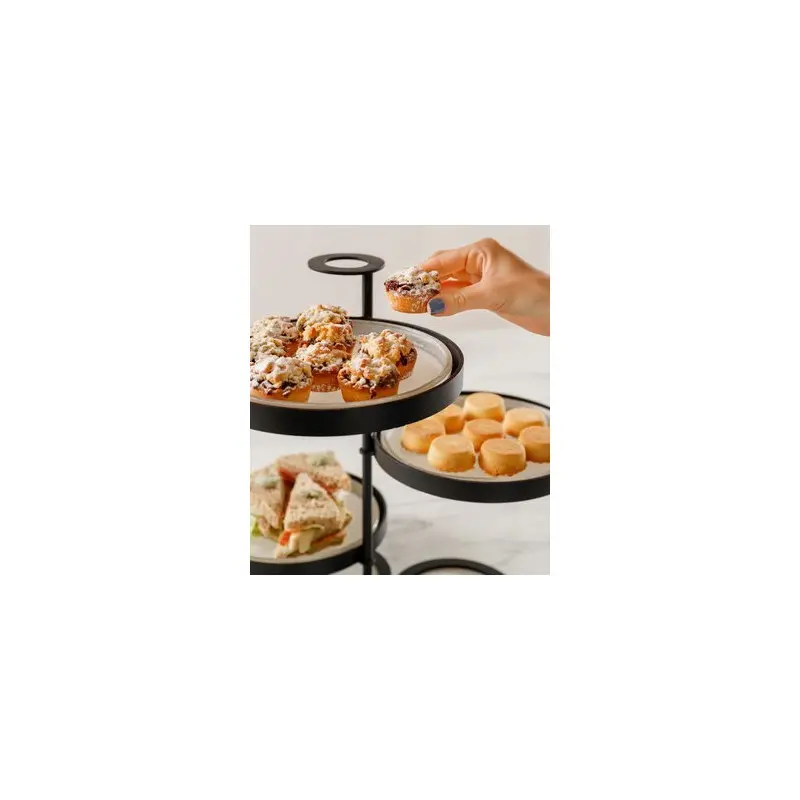 My Glass Studio Tea Stand, Cream - 38.1 x 35.7 x 34 cm My Glass Studio Tea Stand, Cream - 38.1 x 35.7 x 34 cm