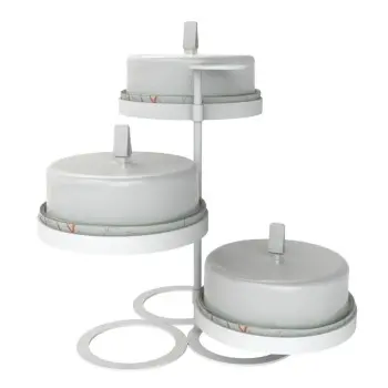 My Glass Studio Tea Stand, Cream - 38.1 x 35.7 x 34 cm