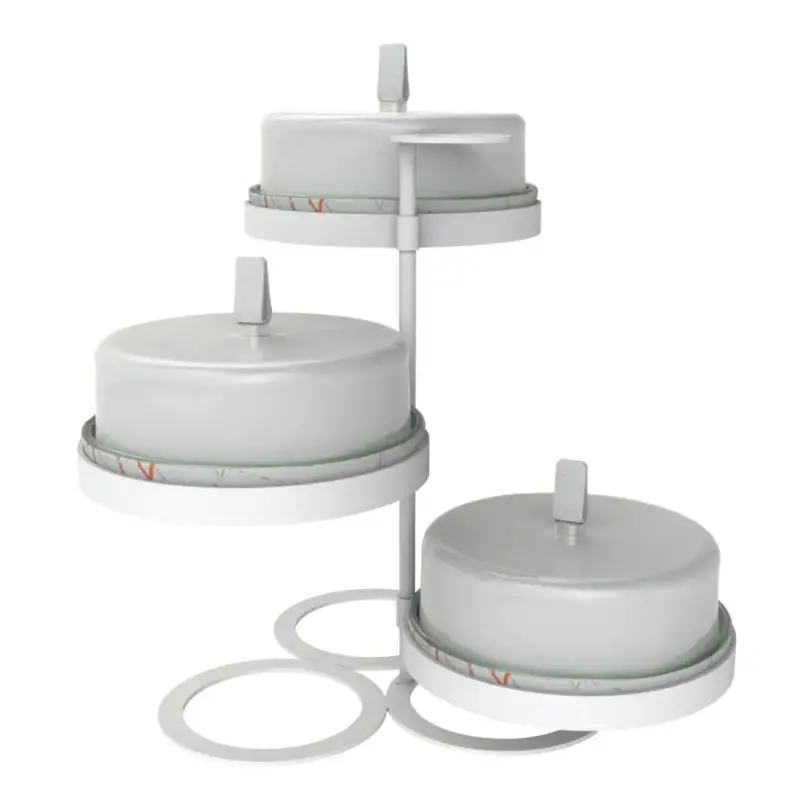 My Glass Studio Tea Stand, Cream - 38.1 x 35.7 x 34 cm My Glass Studio Tea Stand, Cream - 38.1 x 35.7 x 34 cm