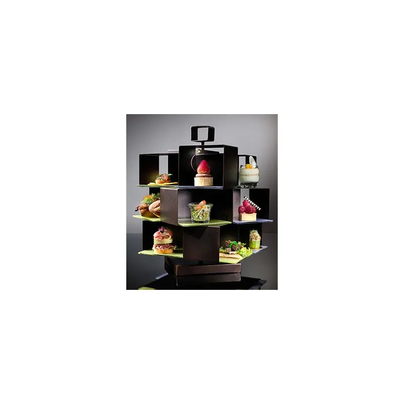 My Glass Studio Tea Stand, Black - Set of 2 - 27.0 x 24.0 x 41 cm My Glass Studio Tea Stand, Black - Set of 2 - 27.0 x 24.0 x 41 cm