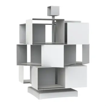 My Glass Studio Tea Stand, White - Set of 2 - 27.0 x 24.0 x 41 cm