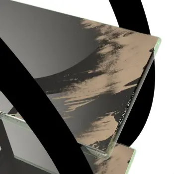 My Glass Studio Tea Stand, Grey - 40.0 x 20.0 x 40.0 cm