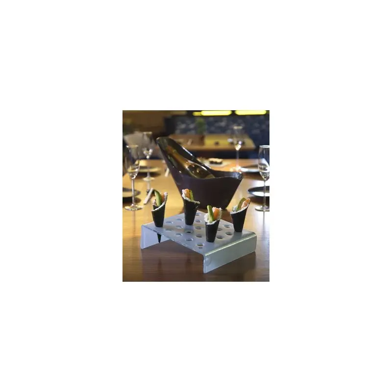 My Glass Studio Food Cone Holder, Black - Set of 4 - 26.0 x 22.0 x 6 cm My Glass Studio Food Cone Holder, Black - Set of 4 - 26.0 x 22.0 x 6 cm