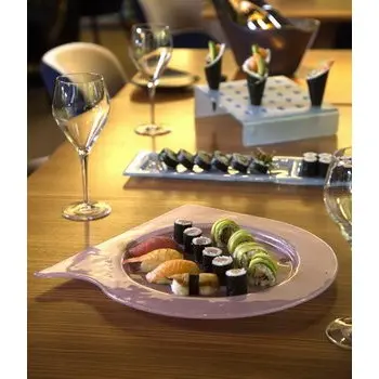 My Glass Studio Food Cone Holder, Cream - Set of 4 - 26.0 x 22.0 x 6 cm