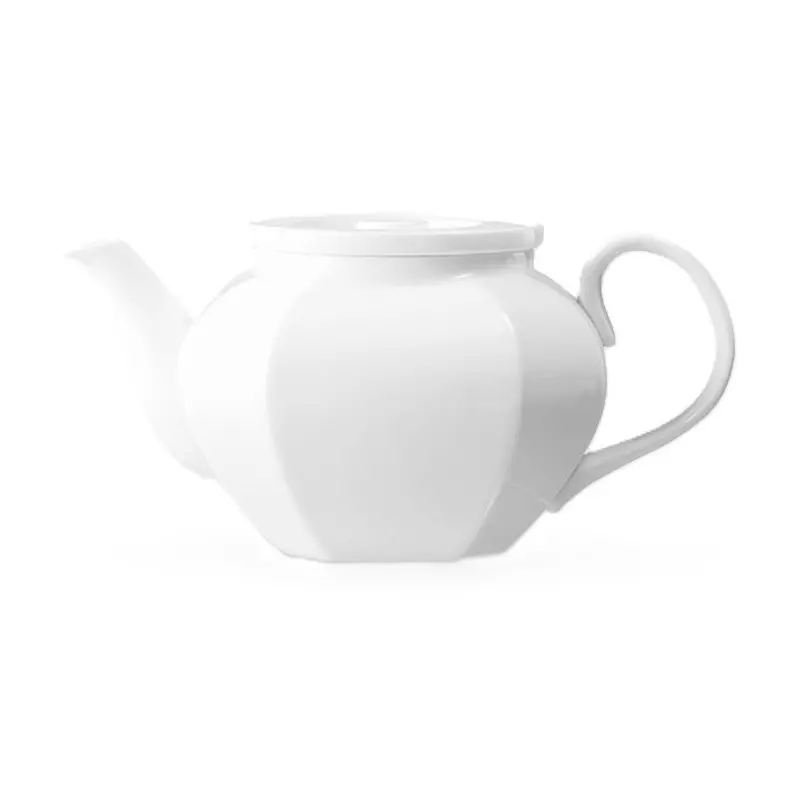 Narumi Waku Collection White Tea Pot With Cover 900cc - Set of 12