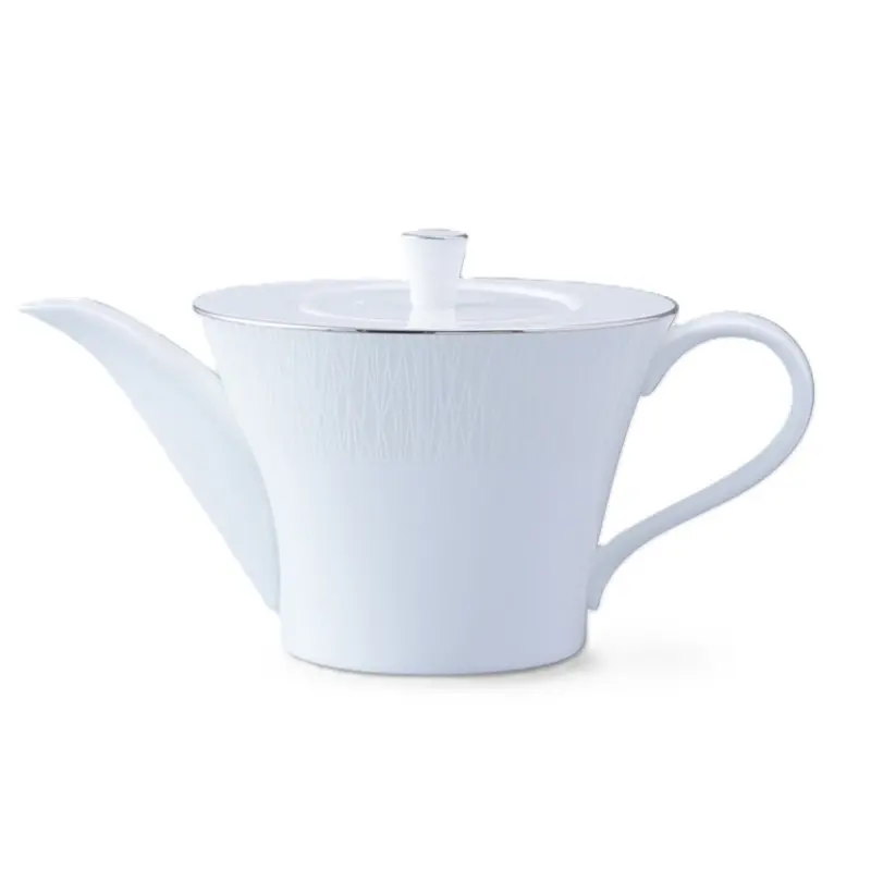 Narumi Flat Rim Collection Bamboo Pearl Tea Pot With Cover 950cc - Set of 6 Narumi Flat Rim Collection Bamboo Pearl Tea Pot With Cover 950cc - Set of 6