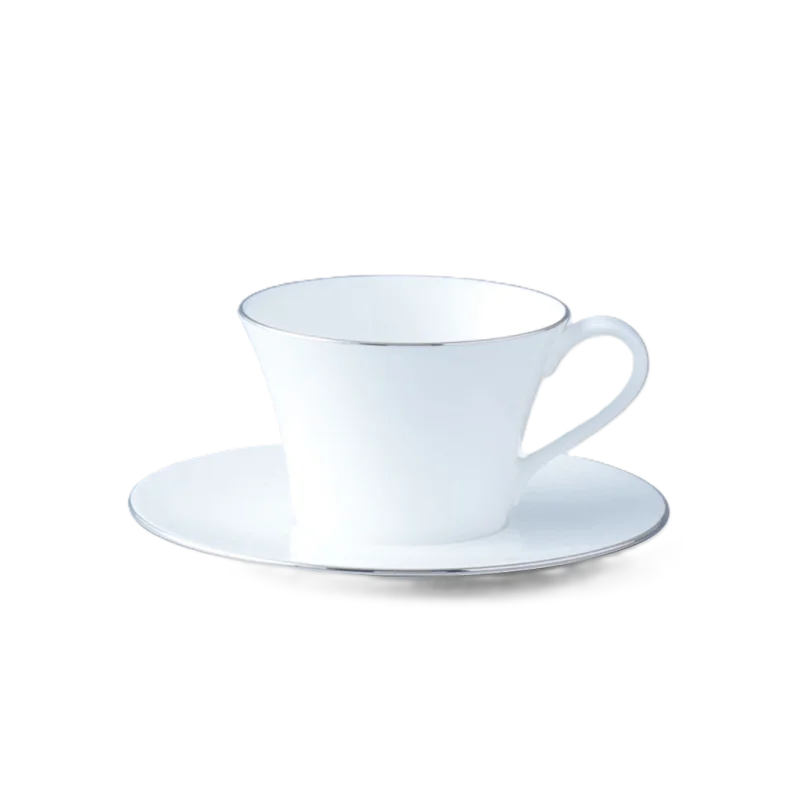 Narumi Flat Rim Collection Bamboo Pearl Common Saucer - Set of 24