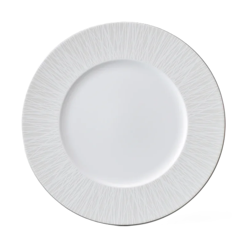 Narumi Flat Rim Collection Bamboo Pearl 27cm Flat Rim Plate - Set of 24 Narumi Flat Rim Collection Bamboo Pearl 27cm Flat Rim Plate - Set of 24