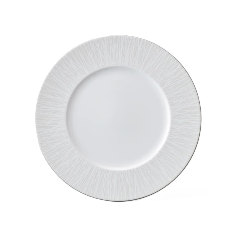 Narumi Flat Rim Collection Bamboo Pearl 23cm Flat Rim Plate - Set of 24 Narumi Flat Rim Collection Bamboo Pearl 23cm Flat Rim Plate - Set of 24