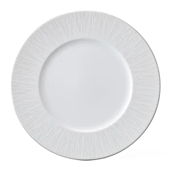 Narumi Flat Rim Collection Bamboo Pearl 21cm Flat Rim Plate - Set of 24