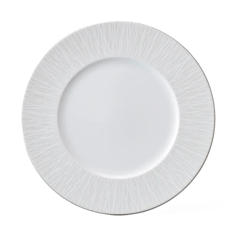 Narumi Flat Rim Collection Bamboo Pearl 21cm Flat Rim Plate - Set of 24 Narumi Flat Rim Collection Bamboo Pearl 21cm Flat Rim Plate - Set of 24