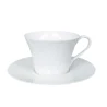 Narumi Flat Rim Collection White Tea/Coffee Cup - Set of 24