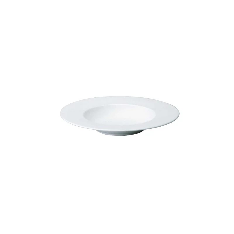 Narumi Flat Rim Collection White 23cm Soup Plate - Set of 24 Narumi Flat Rim Collection White 23cm Soup Plate - Set of 24