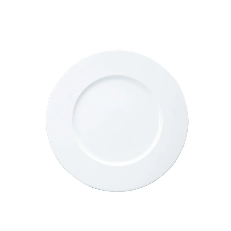 Narumi Flat Rim Collection White 29cm Flat Rim Plate - Set of 12 Narumi Flat Rim Collection White 29cm Flat Rim Plate - Set of 12