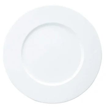Narumi Flat Rim Collection White 27cm Flat Rim Plate - Set of 24