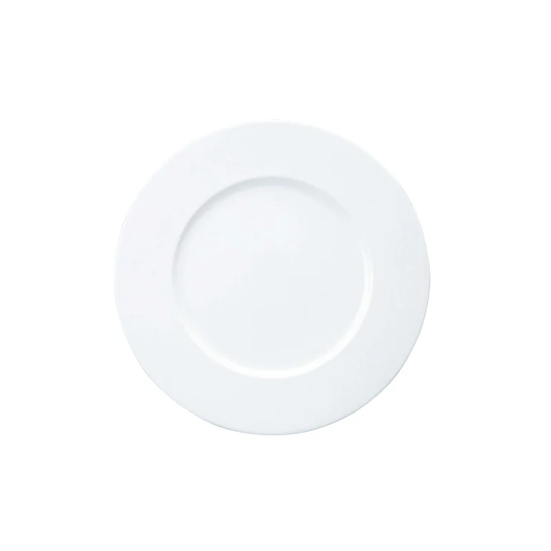 Narumi Flat Rim Collection White 27cm Flat Rim Plate - Set of 24 Narumi Flat Rim Collection White 27cm Flat Rim Plate - Set of 24