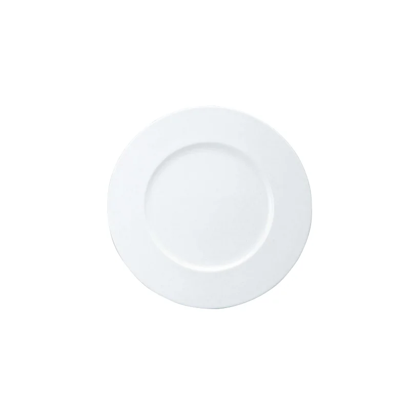 Narumi Flat Rim Collection White 23cm Flat Rim Plate - Set of 24 Narumi Flat Rim Collection White 23cm Flat Rim Plate - Set of 24