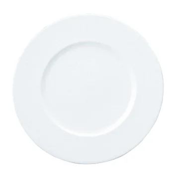 Narumi Flat Rim Collection White 21cm Flat Rim Plate - Set of 24