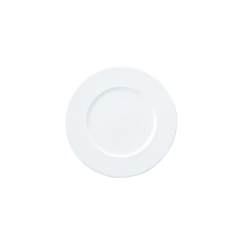 Narumi Flat Rim Collection White 21cm Flat Rim Plate - Set of 24 Narumi Flat Rim Collection White 21cm Flat Rim Plate - Set of 24