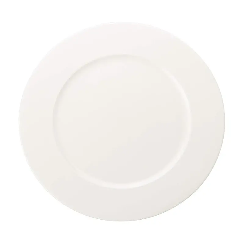 Narumi New Rim Collection White 33cm Flat Rim Plate - Set of 6
