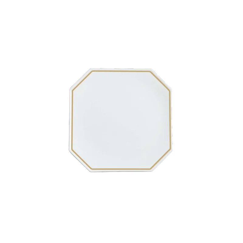 Narumi Waku Collection Gold Couture 18cm Octagonal Plate - Set of 36 Narumi Waku Collection Gold Couture 18cm Octagonal Plate - Set of 36