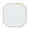 Narumi Waku Collection Gold Couture 23cm Octagonal Plate - Set of 36